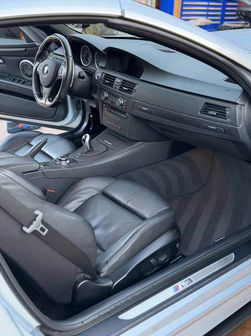 Leather wiped and vacuumed