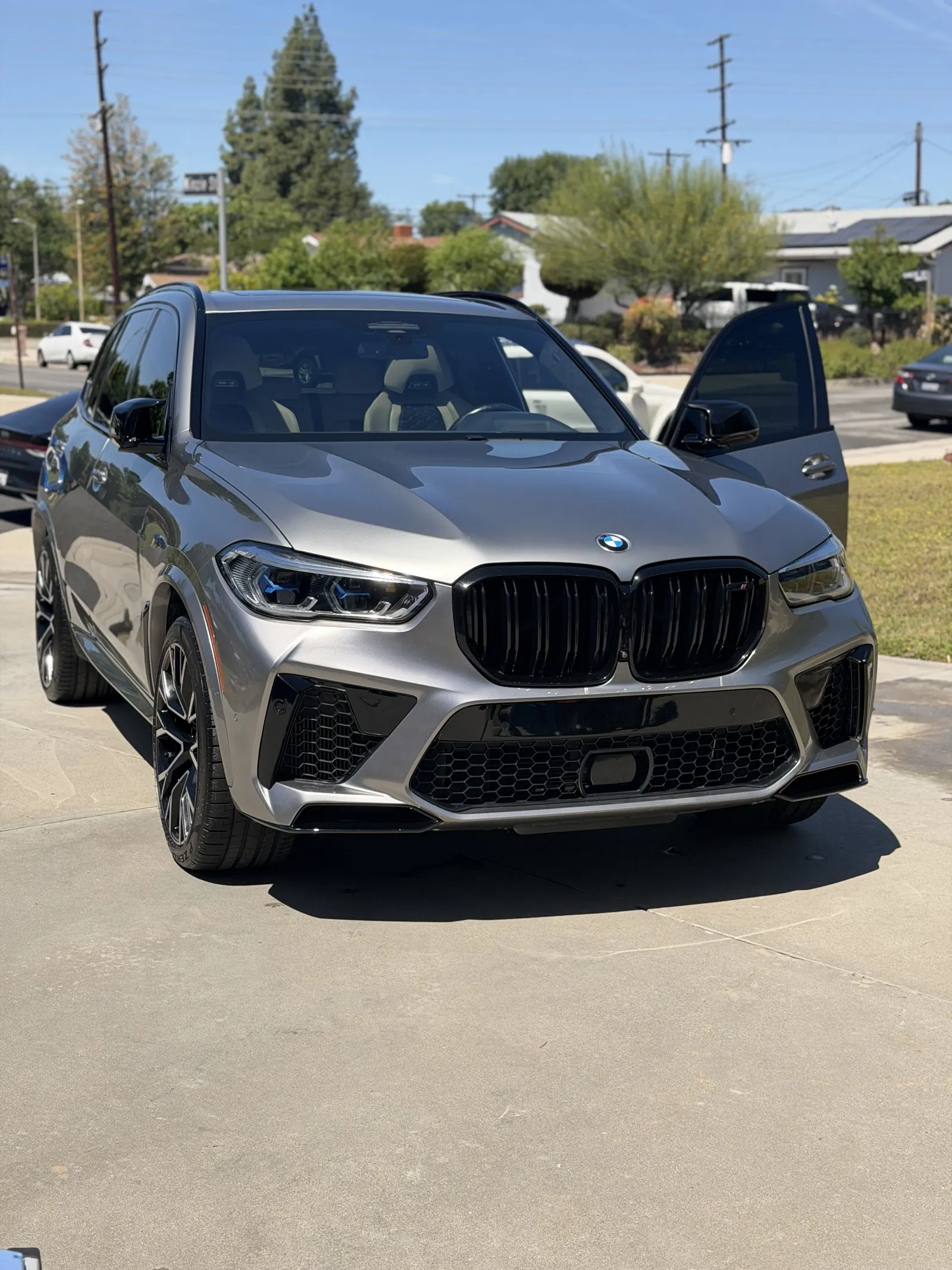 Grey BMW X5 M after a Platinum Exterior